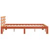 vidaXL Cadre de lit sans matelas cire marron 140x200cm bois pin massif