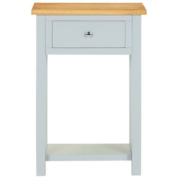 vidaXL Table d'appoint 50x32x75 cm Bois de ch&ecirc;ne massif