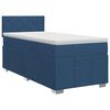 vidaXL Lit boxspring avec matelas Bleu 80 x 200 cm Tissu