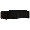 vidaXL Lit de repos sans matelas noir 100x200 cm tissu