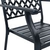 vidaXL Ensemble de bistro 3 pcs Acier Noir