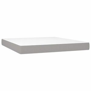 vidaXL Matelas &agrave; ressorts ensach&eacute;s mi-ferme gris clair 160x200x20 cm