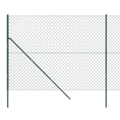 vidaXL Clôture en mailles de chaîne vert 1,6x25 m