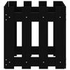 vidaXL Jardini&egrave;re avec design de cl&ocirc;ture noir 40x40x40 cm pin massif