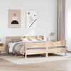 vidaXL Cadre de lit avec t&ecirc;te de lit 180x200 cm bois de pin massif