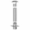 vidaXL Extension de Conduit Argent&eacute; 25 x 25 x 82 cm Acier inoxydable