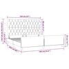 vidaXL Cadre de lit sans matelas cr&egrave;me 160x200 cm tissu