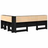vidaXL T&ecirc;te de lit de rangement Ch&ecirc;ne noir 140 cm Bois d'ing&eacute;nierie
