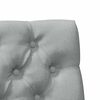vidaXL T&ecirc;te de lit capitonn&eacute;e Gris clair 100 cm Pin massif