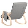 vidaXL Chaise à bascule Gris clair Tissu