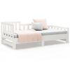vidaXL Lit coulissant sans matelas blanc 2x(90x200) cm