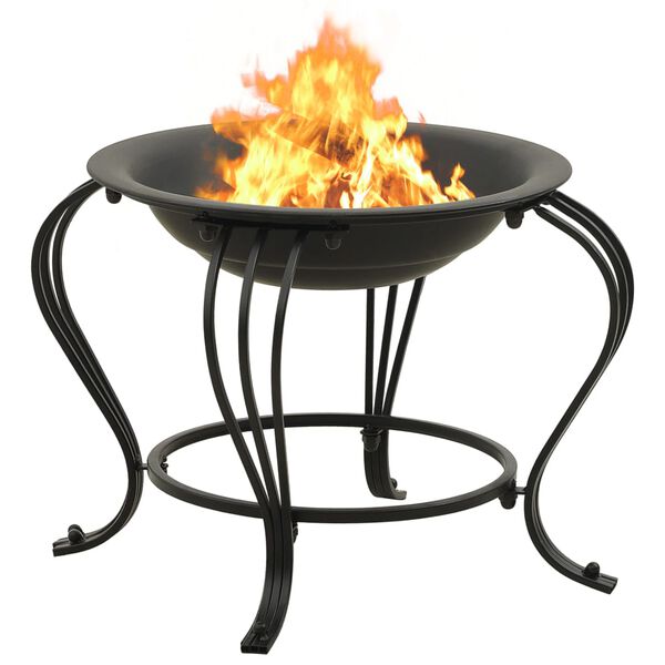 vidaXL Foyer avec tisonnier 49 cm Acier