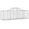 vidaXL Paniers &agrave; gabions arqu&eacute;s 12 pcs 200x50x60/80 cm Fer galvanis&eacute;