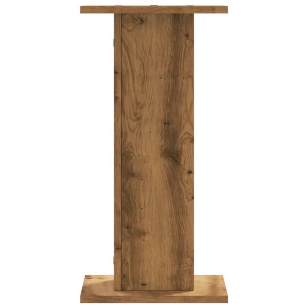 vidaXL Supports pour plantes 2 pcs ch&ecirc;ne artisanal bois d'ing&eacute;nierie