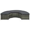 vidaXL Salon de jardin 7 pcs avec coussins R&eacute;sine tress&eacute;e Gris