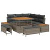 vidaXL Ensemble de canap&eacute; de jardin 8 pc 7-Nombre de places Gris