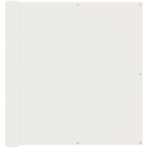 vidaXL &Eacute;cran de balcon Blanc 110 x 700 cm Tissu Oxford