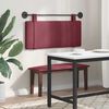 vidaXL T&ecirc;te de lit suspendue Uni Bordeaux 110 x 55 x 5 cm tissu