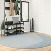 vidaXL Tapis HUARTE &agrave; poils courts doux et lavable bleu &Oslash; 200 cm