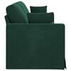 vidaXL Canap&eacute; Vert fonc&eacute; 228 x 78 x 80 cm Velours