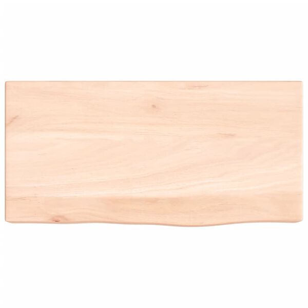 vidaXL &Eacute;tag&egrave;re murale 40x20x6 cm bois de ch&ecirc;ne massif non trait&eacute;