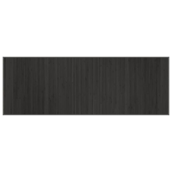 vidaXL Tapis rectangulaire gris 70x200 cm bambou