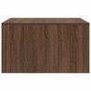 vidaXL Table basse avec tiroirs ch&ecirc;ne marron 70,5x70x40 cm