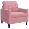 vidaXL Ensemble de canap&eacute;s 4pcs et coussins et traversins rose velours