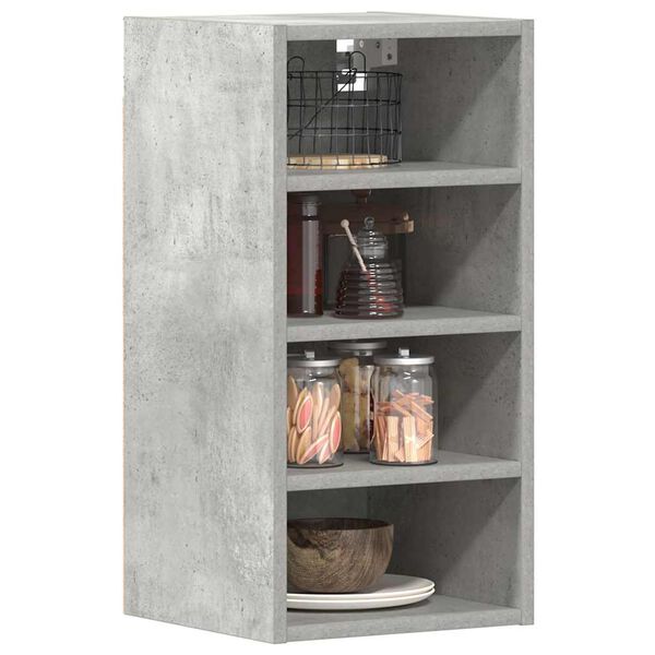 vidaXL Armoire suspendue "Riga" Gris béton 30 x 29,5 x 60 cm Bois d'ingénierie
