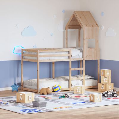 vidaXL Toit de lit pour enfants 55x84x132 cm bois de pin massif