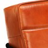 vidaXL Fauteuil Brun roux Cuir v&eacute;ritable