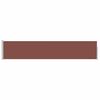 vidaXL Auvent lat&eacute;ral r&eacute;tractable de patio 100x500 cm Marron