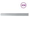 vidaXL Bordures de pelouse 50 pi&egrave;ces 10x103 cm acier galvanis&eacute;