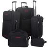 vidaXL Set de valises noires 5 pi&egrave;ces