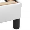 vidaXL Cadre de lit sans matelas Hvar blanc 140x200 cm similicuir