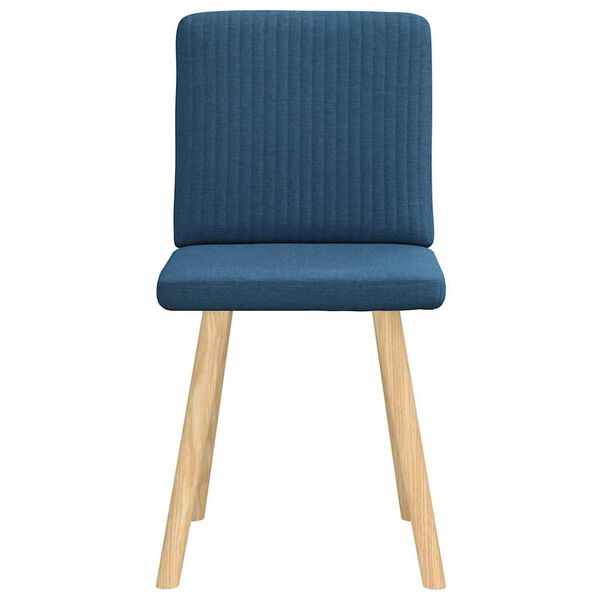 vidaXL Chaises &agrave; manger lot de 2 bleu tissu