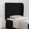 vidaXL Oreille de t&ecirc;te de lit Noir 80 x 23 x 6 cm PVC