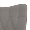 vidaXL Chaise de relaxation avec tabouret Taupe Tissu