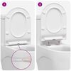 vidaXL Si&egrave;ge de toilette R&eacute;glable Blanc 50 x 36,5 x 5 cm Polypropyl&egrave;ne