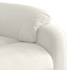 vidaXL Fauteuil inclinable Cr&egrave;me Velours