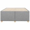 vidaXL Cadre de lit sans matelas gris clair 120x200 cm tissu
