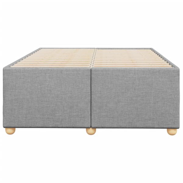 vidaXL Cadre de lit sans matelas gris clair 120x200 cm tissu