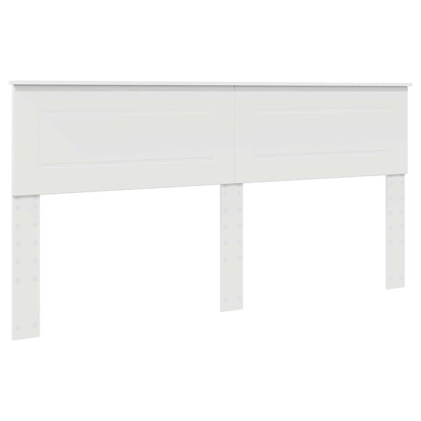 vidaXL T&ecirc;te de lit Blanc 200 cm Bois d'ing&eacute;nierie
