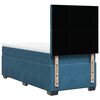 vidaXL Sommier &agrave; lattes de lit avec matelas bleu 90x200 cm velours