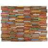 vidaXL Panneaux de rev&ecirc;tement mural 10 pcs 1,03 m&sup2; Bois de teck solide