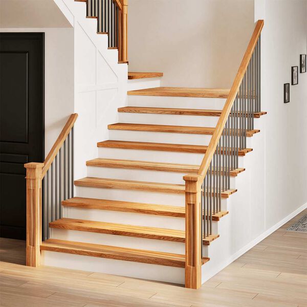 vidaXL Marches d'escalier 12 pcs marron clair 120x30x2 cm ch&ecirc;ne massif
