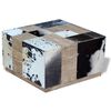 vidaXL Table basse Cuir de vache 60x60x36 cm