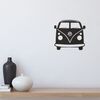 Homemania D&eacute;coration murale Mini fourgonnette 32x36 cm Acier Noir