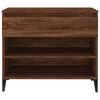 vidaXL Armoire &agrave; chaussures Ch&ecirc;ne marron 70x36x60 cm Bois d'ing&eacute;nierie