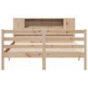vidaXL Lit biblioth&egrave;que sans matelas 140x190 cm bois de pin massif
